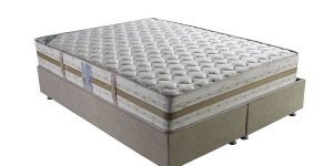 Saltea Bamboo Comfort de la Epika, cu fibre naturale de bambus și sistem Bonnel HRS, fermitate medie-fermă.