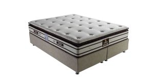 RELAX PED Saltea (Ep) cu sistem de arcuri HRS, topper integrat Hyper Soft și țesătură tricot premium, înălțime 32 cm.