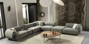 Coltar modular ANGELO Ferremo cu structura din otel si spuma densitate 35