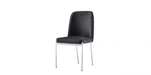 Scaun elegant DORA pentru dining, cu design ergonomic, picioare metalice aurii și tapițerie premium, disponibil la showroom Ferremo Otopeni.