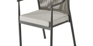Scaun gradina ARCUS ultra-ușor, design modern curbat, 4.6 kg, rezistent la UV pentru terase si exterior, Ferremo Otopeni.