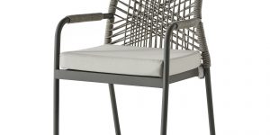 Scaun gradina LUMINA 4.6 kg, structura metalica protectie inox, design ergonomic modern pentru terase si zone de piscina, rezistent la apa sarata si UV, Ferremo Otopeni.