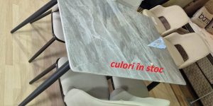 Imagine reala showroom Ferremo Otopeni - Masa cu blat ceramic si scaun piele ecologica 319